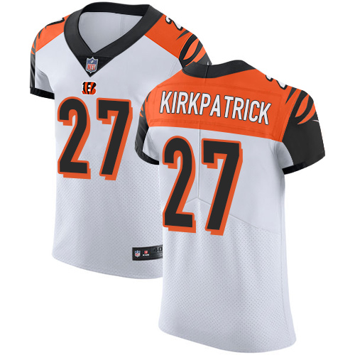 Nike Bengals #27 Dre Kirkpatrick White Men's Stitched NFL Vapor Untouchable Elite Jersey